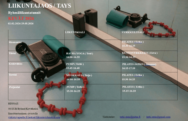 Ryhmaliikunta kevat 2026